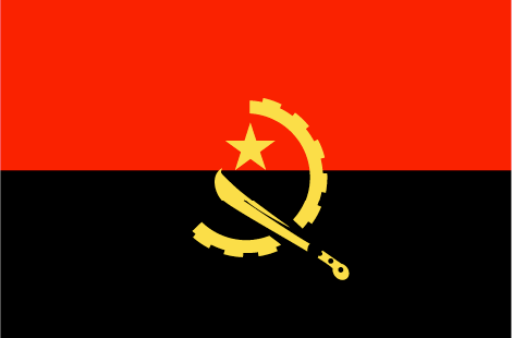 Angola : Maan lippu (Suuri)