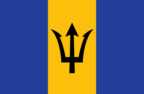 Barbados : Negara, bendera (Besar)