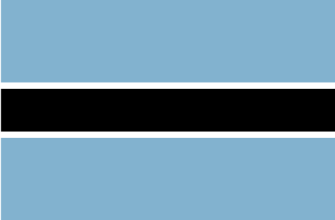 Botswana : Negara, bendera (Besar)