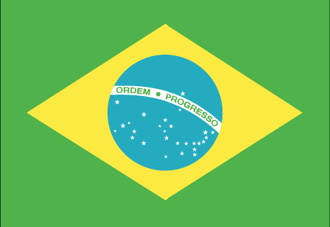 Brazil : Negara, bendera (Besar)