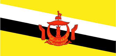 Brunei : Az ország lobogója (Nagy)