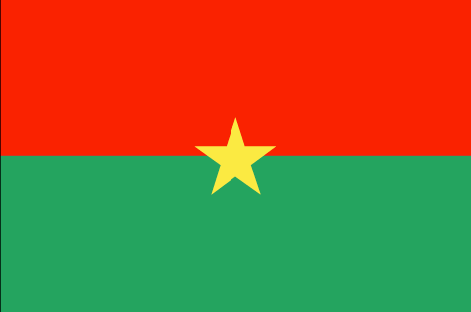 Burkina Faso : Negara, bendera (Besar)