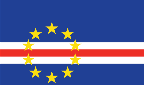 Cape Verde : Bandila ng bansa (Dakila)