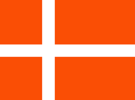 Denmark : Negara, bendera (Besar)