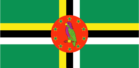 Dominica : للبلاد العلم (عظيم)
