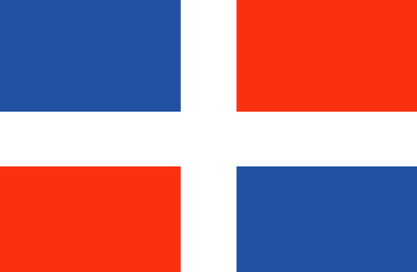 Dominican Republic : ธงของประเทศ (ยิ่งใหญ่)