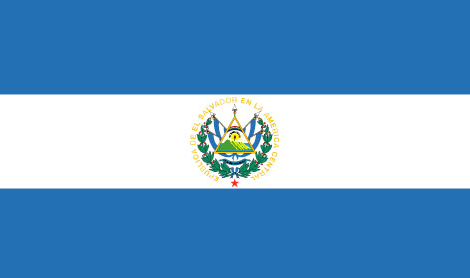 El Salvador : Negara, bendera (Besar)