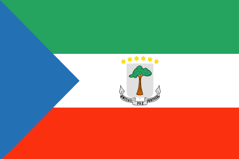 Equatorial Guinea : Negara, bendera (Besar)
