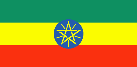 Ethiopia : Negara, bendera (Besar)