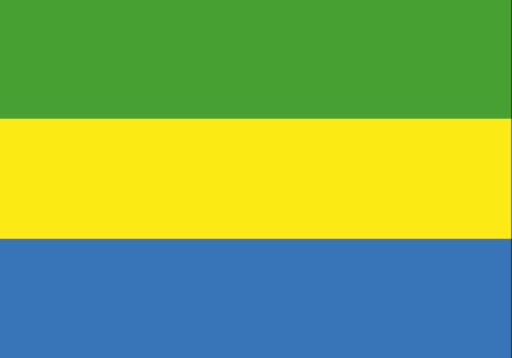 Gabon : Bandila ng bansa (Dakila)