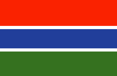 Gambia : للبلاد العلم (عظيم)