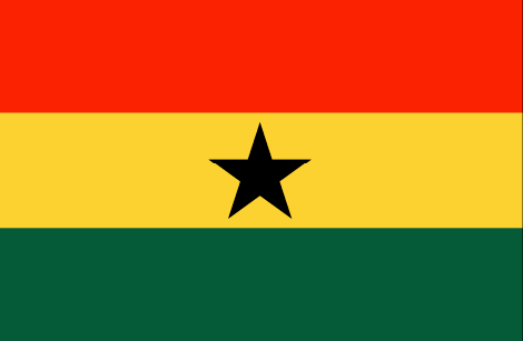 Ghana : The country's flag (Big)
