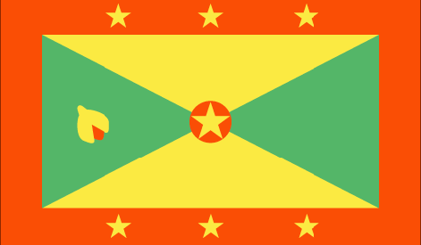 Grenada : للبلاد العلم (عظيم)