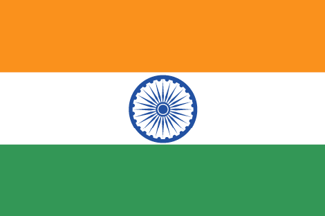 India : Krajina vlajka (Veľký)