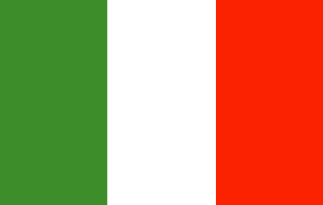 Italy : Negara, bendera (Besar)