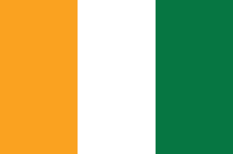 Ivory Coast : The country's flag (Big)