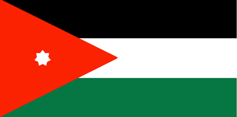 Jordan : Negara, bendera (Besar)