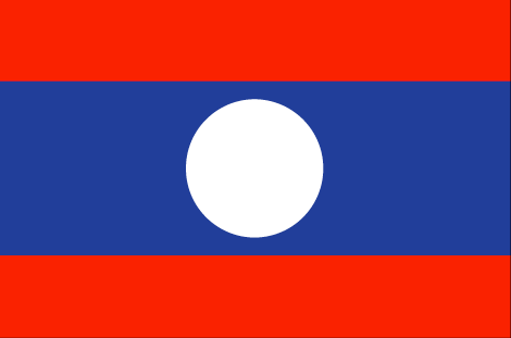 Laos : The country's flag (Big)