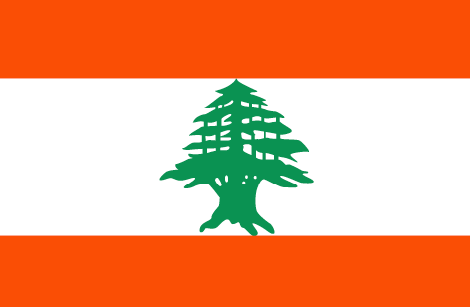 Lebanon : Bandila ng bansa (Dakila)