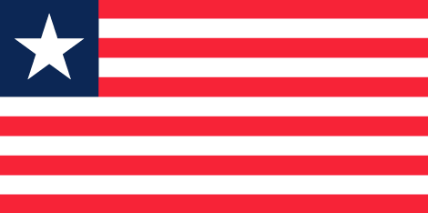 Liberia : Šalies vėliava (Puikus)