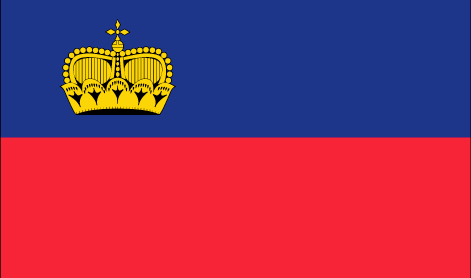 Liechtenstein : Šalies vėliava (Puikus)