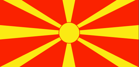 Macedonia : Baner y wlad (Great)