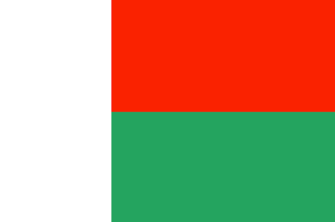 Madagascar : Šalies vėliava (Puikus)