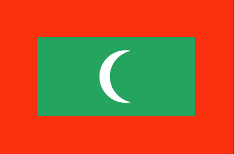 Maldives : Negara bendera (Besar)