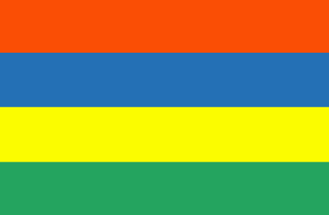 Mauritius : Negara, bendera (Besar)