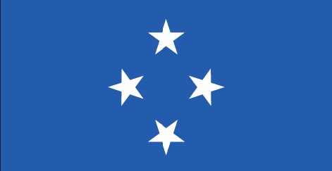Micronesia : The country's flag (Big)