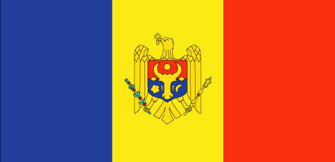 Moldova : The country's flag (Big)