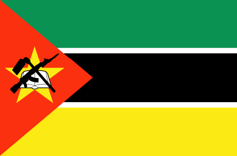 Mozambique : للبلاد العلم (عظيم)