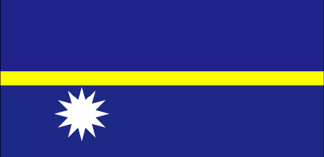 Nauru : Šalies vėliava (Puikus)