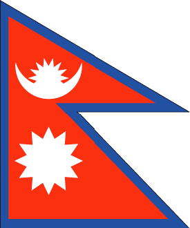 Nepal : Šalies vėliava (Puikus)