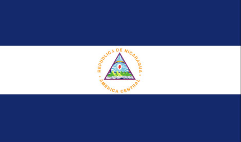 Nicaragua : 나라의 깃발 (큰)