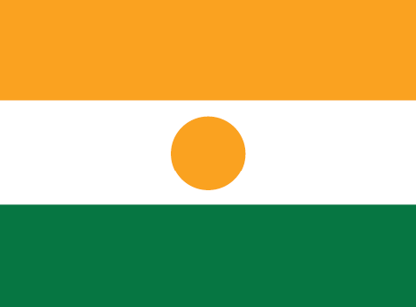 Niger : Negara, bendera (Besar)