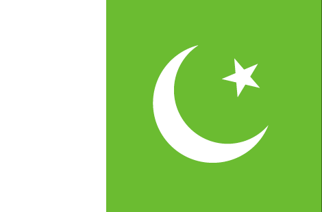 Pakistan : Landets flagga (Great)