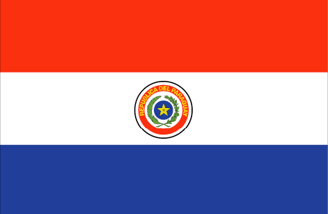 Paraguay : 나라의 깃발 (큰)