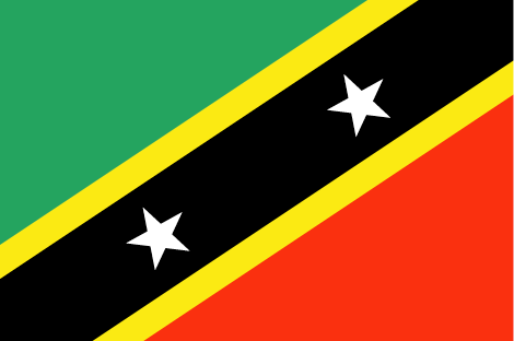 Saint Kitts and Nevis : The country's flag (Big)