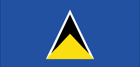 Saint Lucia : Šalies vėliava (Puikus)