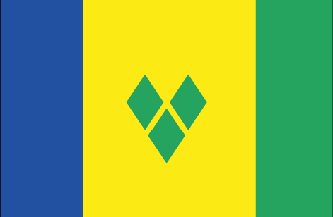 Saint Vincent and the Grenadines : The country's flag (Big)
