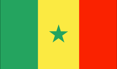 Senegal : Negara, bendera (Besar)