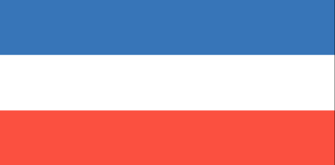 Serbia and Montenegro : The country's flag (Big)