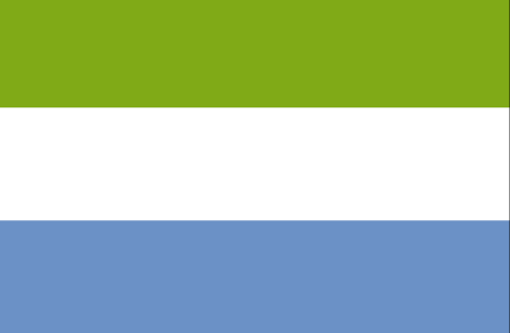 Sierra Leone : للبلاد العلم (عظيم)