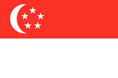 Singapore : The country's flag (Big)