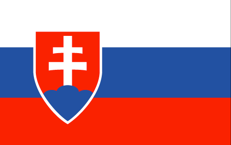 Slovakia : Negara, bendera (Besar)