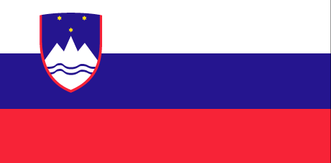 Slovenia : Negara, bendera (Besar)