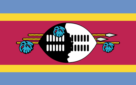Swaziland : للبلاد العلم (عظيم)