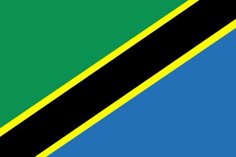 Tanzania : Negara, bendera (Besar)