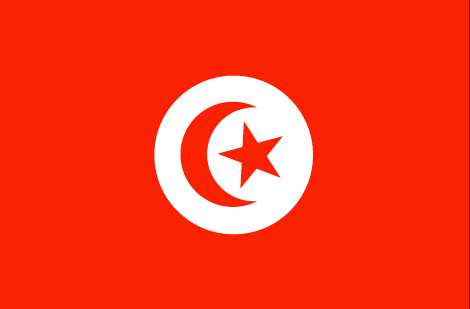 Tunisia : Negara, bendera (Besar)